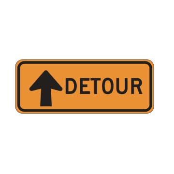 MUTCD SC3 (CA) Detour Arrow Ahead (UP)